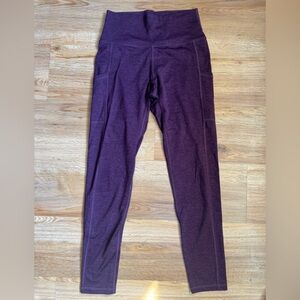 aerie Heathered Plum Active Leggings